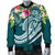 Polynesian Hawaii Men's Bomber Jacket - Summer Plumeria - Polynesian Pride