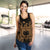 Samoa Polynesian Women Tank Top Map Gold - Polynesian Pride