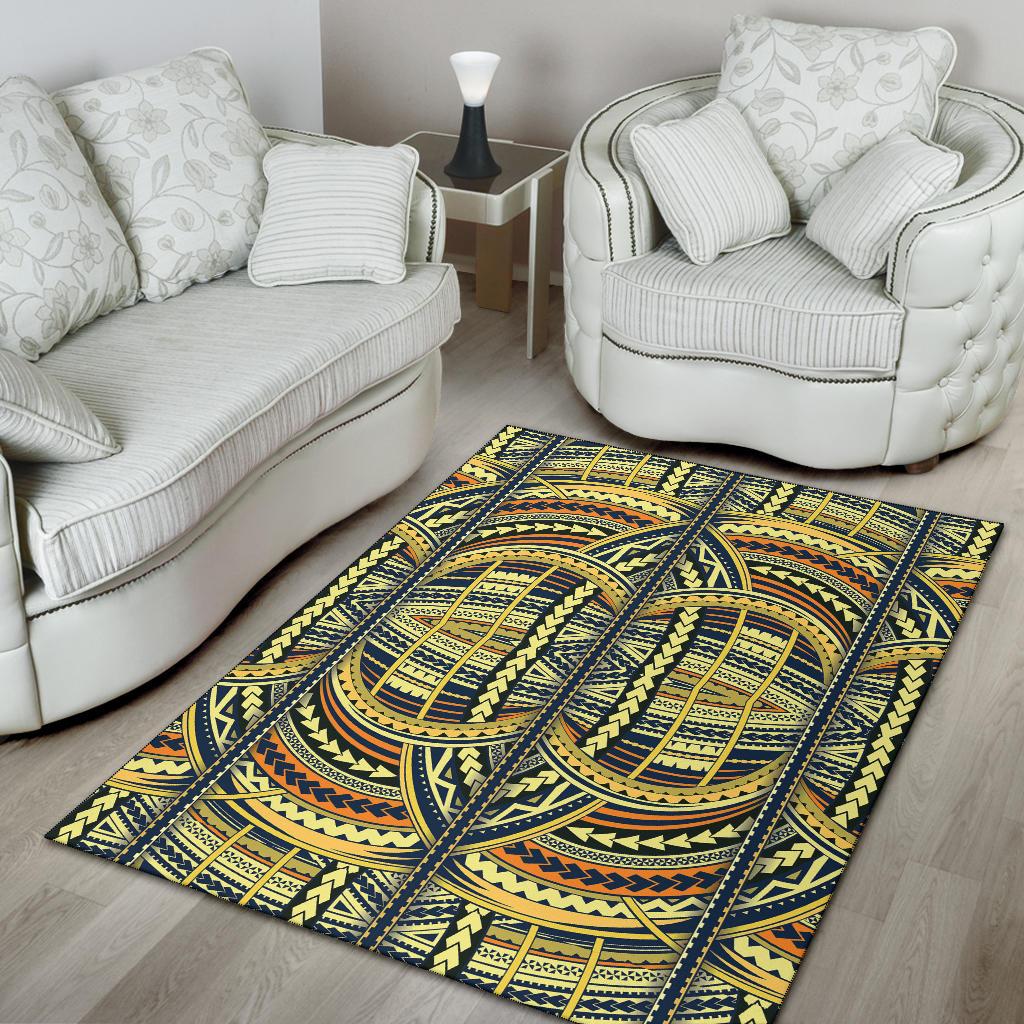 Polynesian Yellow Area Rug - Polynesian Pride