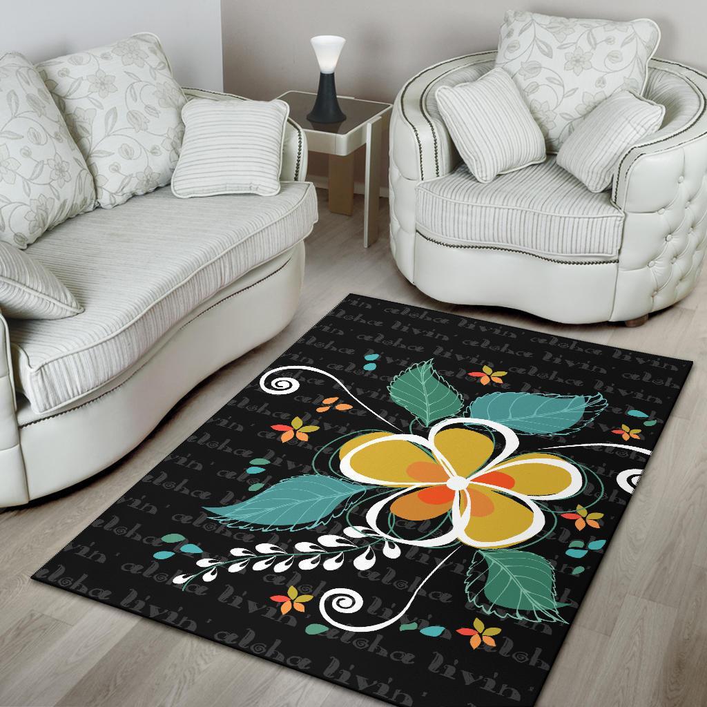 Aloha Hibiscus Art Area Rug AH - Polynesian Pride