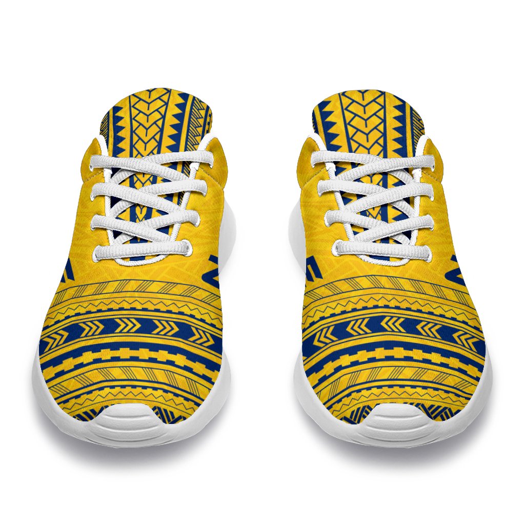 Niue Sporty Sneakers - Polynesian Chief Flag Version - Polynesian Pride