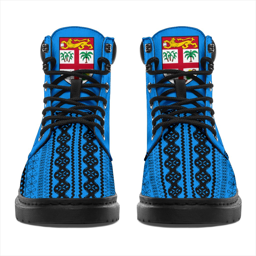 Fijian All - Season Boots - Tapa Pattern - Polynesian Pride