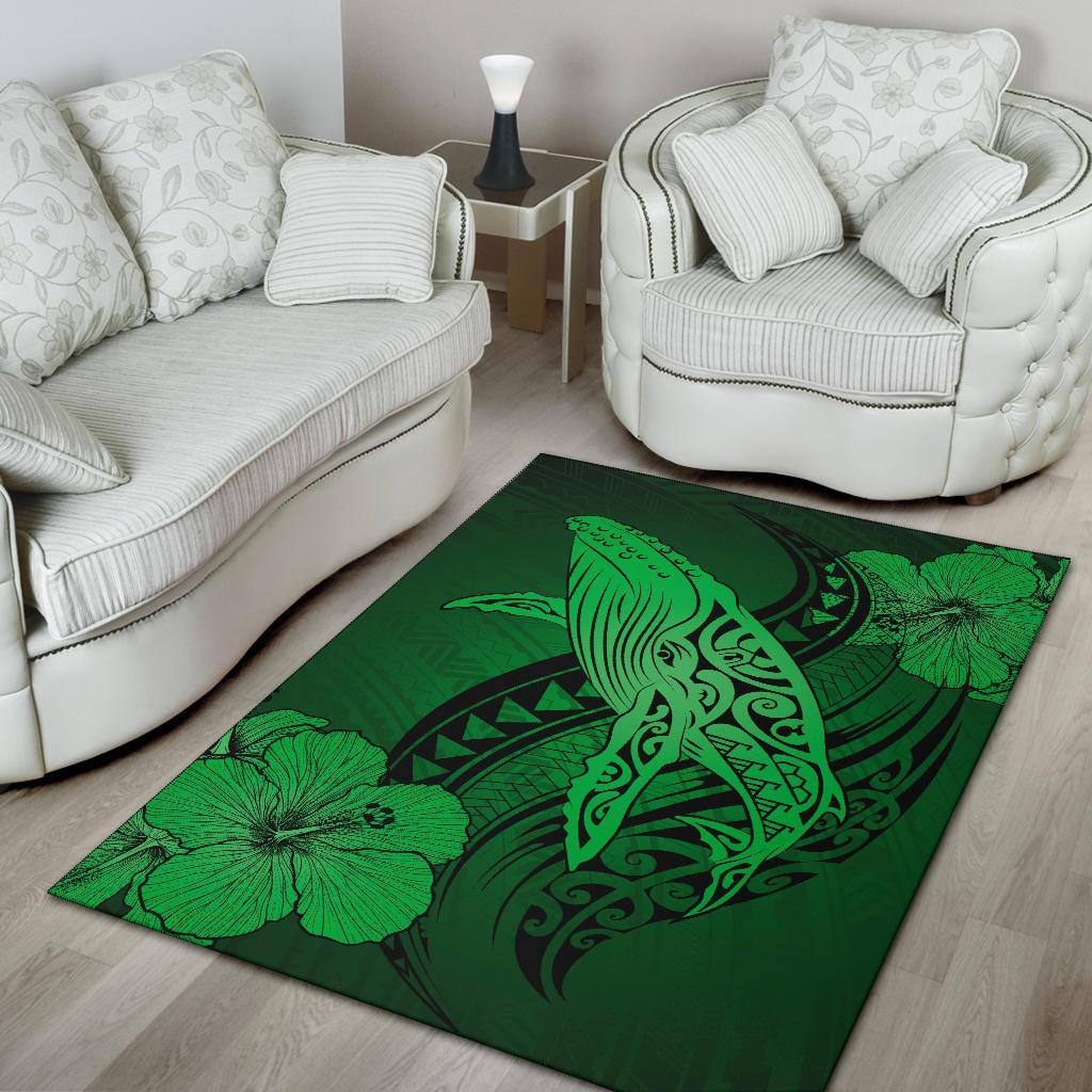 Hawaii Polynesia Whale Hibiscus - Green - Polynesian Pride