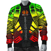 Papua New Guinea Men Bomber Jackets - Polynesian Tattoo Reggae - Polynesian Pride
