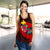 Papua New Guinea Women's Racerback Tank - Polynesian Hook And Hibiscus (Red) Art - Polynesian Pride