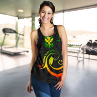 Hawaiian Kanaka Women's Racerback Tank Hawaii Always In My Heart AH - Polynesian Pride