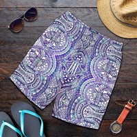 Polynesian Symmetry Gardient Violet Men's Short - Polynesian Pride