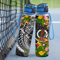 Vanuatu Custom Personalised Hydro Tracking Bottle - Seal Spiral Polynesian Patterns - Polynesian Pride