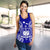 Samoa Polynesian Women Tank Top Map Blue - Polynesian Pride