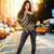 Guam Polynesian Women Of Shoulder Sweater - Gold Tentacle Turtle - Polynesian Pride