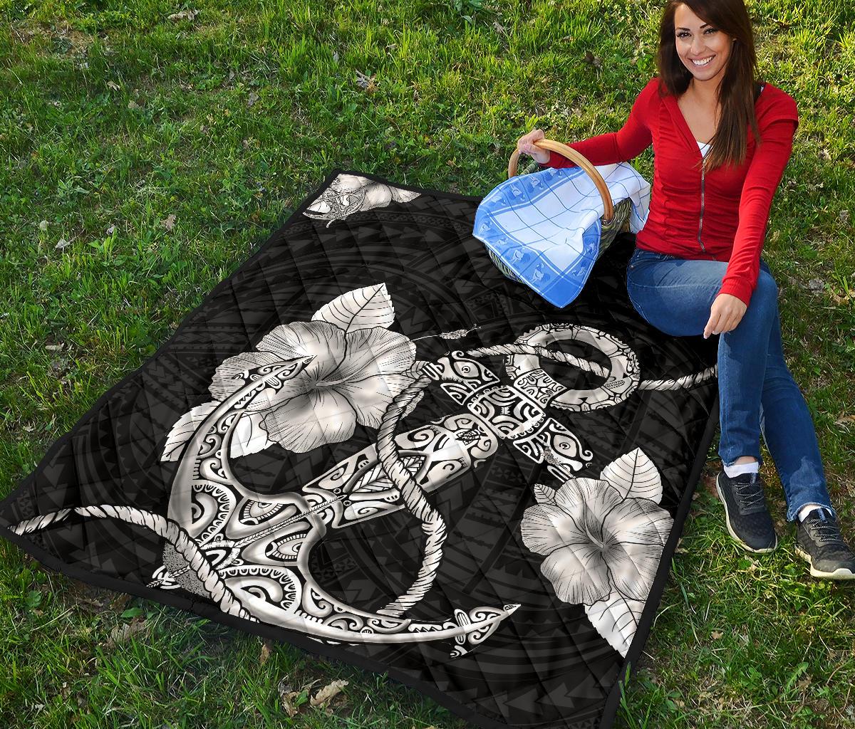 Polynesian Anchor Premium Quilt - Polynesian Pride