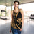 Kanaka Hawaii Map Gold Polynesian Women's Racerback Tank - Polynesian Pride