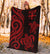 Fiji Polynesian Premium Blanket - Red Tentacle Turtle - Polynesian Pride