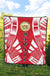 Hawaii Premium Quilt - Hawaii Seal Polynesian White Tattoo (Red) - Polynesian Pride