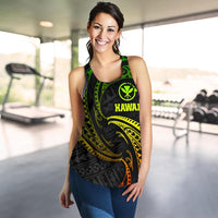 Polynesian Hawaii Women's Racerback Tank - Reggae Tribal Wave - Polynesian Pride