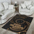 Cook Islands Polynesian Area Rug - Gold Tribal Wave - Polynesian Pride