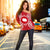 Cook Islands Polynesian Shoulder Sweater Map Red White - Polynesian Pride