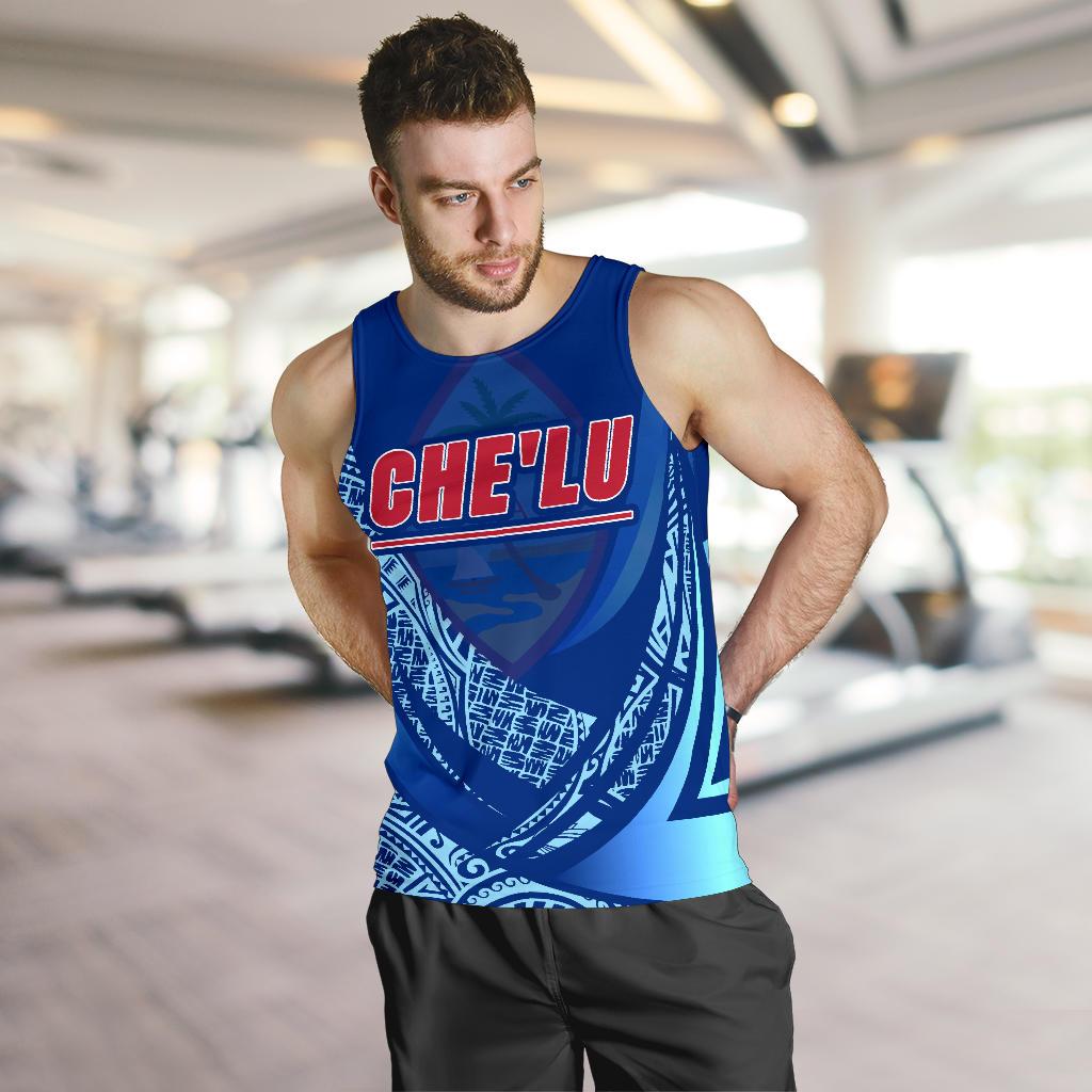Guam Men's Tank Top - Che'lu Polynesian Patterns Sport Style - Polynesian Pride