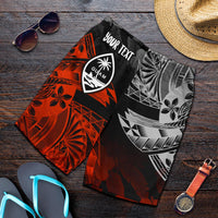 Guam Polynesian Personalised Men's Short - Vintage Polynesian Red - Polynesian Pride