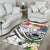 Polynesian Samoa Area Rug - Summer Plumeria (White) - Polynesian Pride