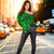 Pohnpei Polynesian Off Shoulder Sweater (Women) - Polynesian Green Turtle - Polynesian Pride