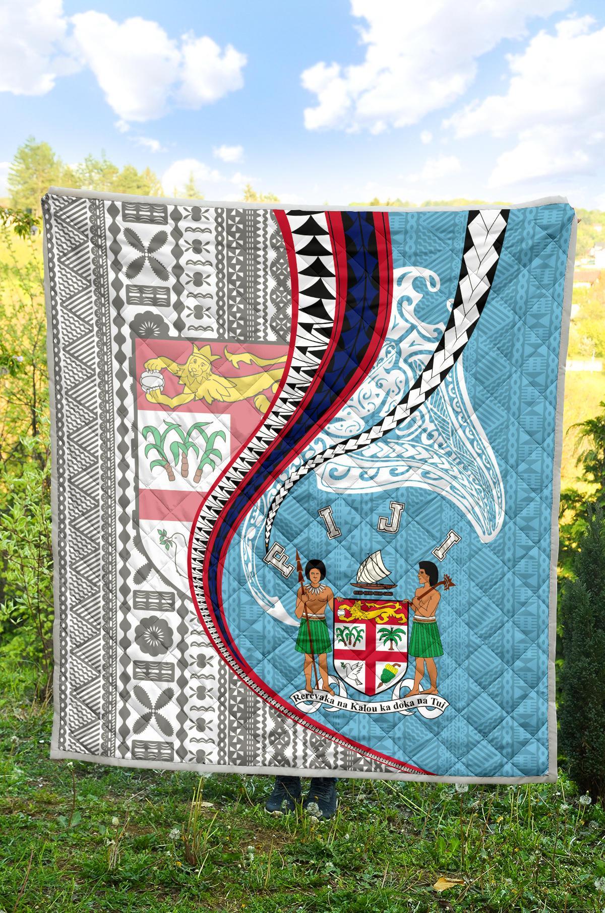Fiji Premium Quilt Kanaloa Tatau Gen FJ - Polynesian Pride