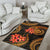 New Caledonia Polynesian Area Rug - Gold Plumeria - Polynesian Pride