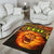 Sun In Leo Zodiac Area Rug Polynesian Tattoo Unique Vibes - Polynesian Pride