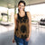 Northern Mariana Islands Polynesian Women Tank Top Map Gold - Polynesian Pride