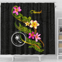 Chuuk Polynesian Shower Curtain - Plumeria Tribal - Polynesian Pride