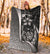 Samoa Polynesian Premium Blanket White - Turtle With Hook - Polynesian Pride