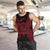 American Samoa Men Tank Top Map Red - Polynesian Pride