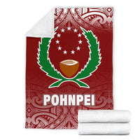 Pohnpei Premium Blanket - Red Fog Style - Polynesian Pride