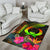 Pohnpei Polynesian Area Rug - Hibiscus and Banana Leaves - Polynesian Pride