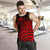 Kanaka Maoli Map Polynesian Tank Top Red - Polynesian Pride