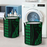Hawaii Kakau Green Polynesian Laundry Basket AH - Polynesian Pride