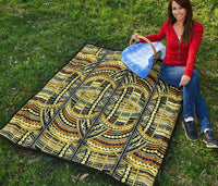 Polynesian Premium Quilt Yellow - Polynesian Pride
