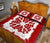 Hawaii Quilt Bed Set - Hawaiian Quilt Plumeria Medallion Red - AH - Polynesian Pride