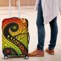 Papua New Guinea Luggage Covers - PNG Bird And Polynesian Decorative Pattern - Polynesian Pride