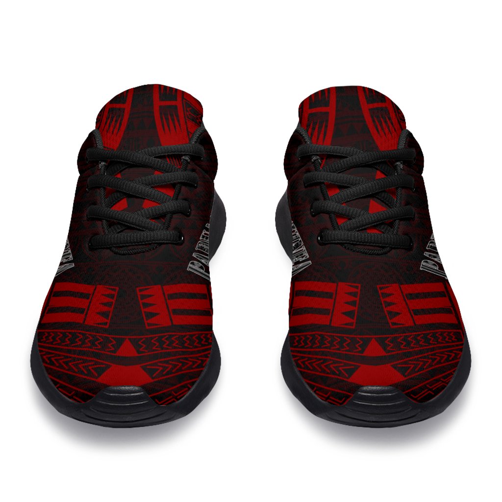 Papua New Guinea Sport Sneakers - Polynesian Tattoo Red - Polynesian Pride