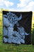 Hawaii Turtle Premium Quilt Polynesian Hibiscus Art Blue AH - Polynesian Pride