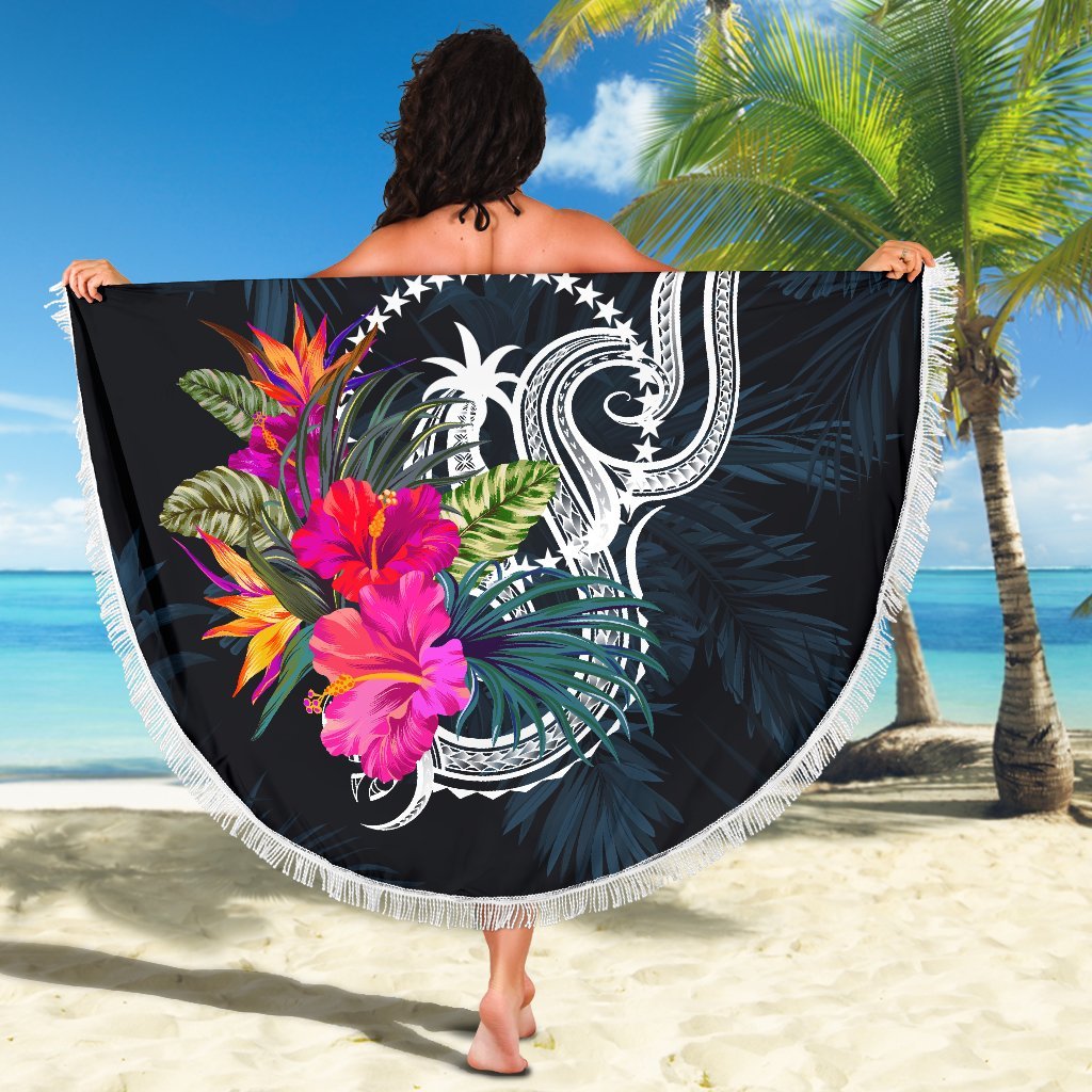Chuuk Micronesia Beach Blanket - Tropical Flower - Polynesian Pride
