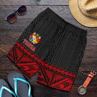 Tonga All Over Print Men's Short - Red Polynesian - Polynesian Pride