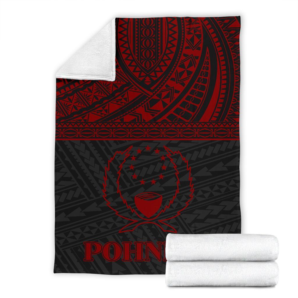 Pohnpei Premium Blanket - Micronesian Red Version - Polynesian Pride