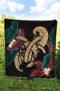 Hawaii Turtle Polynesian Tropical Premium Quilt - Ghia Style Gold - Polynesian Pride