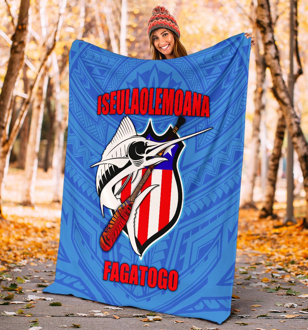American Samoa Polynesian Premium Blanket - Iseulaolemoana Fagatogo - Polynesian Pride