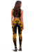 Niue Women Leggings Polynesian Pattern Gold - Polynesian Pride