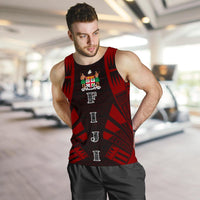 Fiji Men Tank Top - Polynesian Tattoo Red - Polynesian Pride