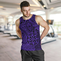 Polynesian Hawaiian Style Tribal Tattoo Violet Hawaii Men's Tank Top - Polynesian Pride