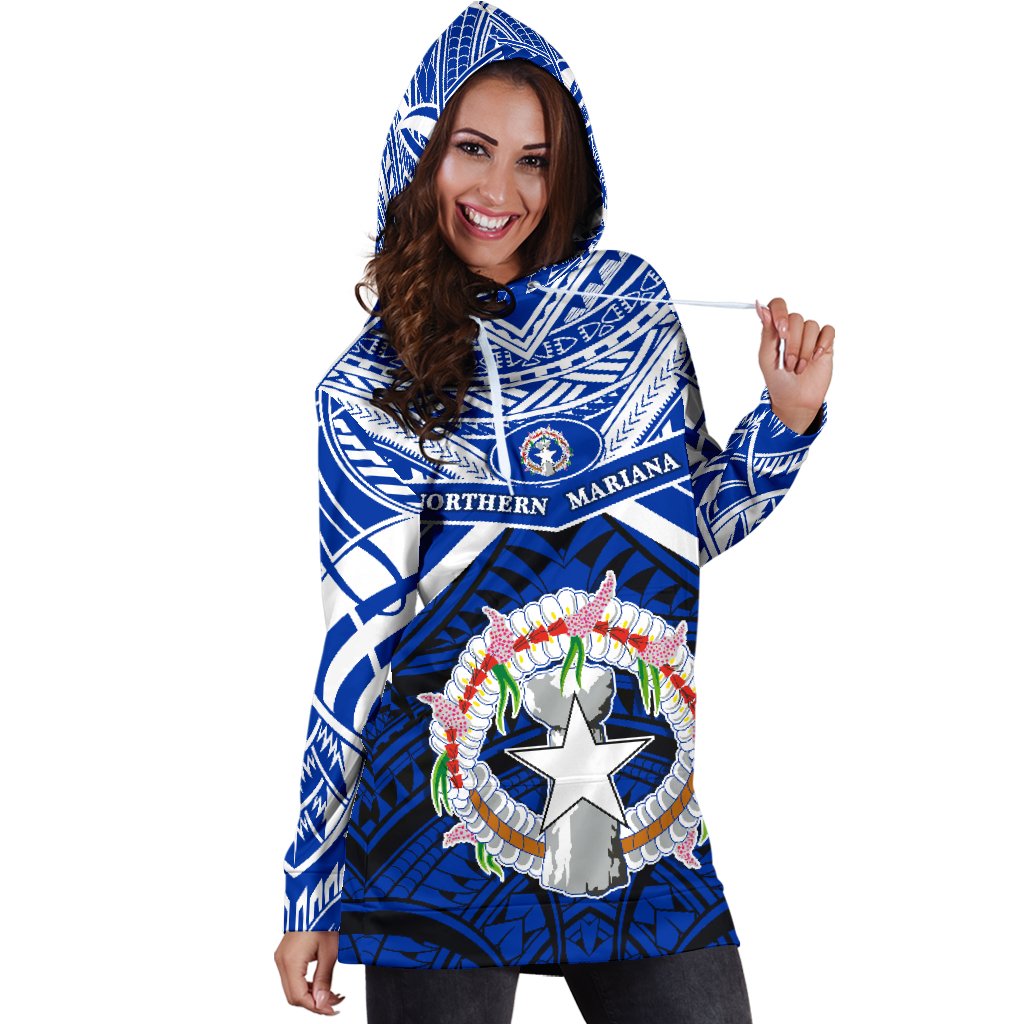 Northern Mariana Islands Rugby Women Hoodie Dress Spirit - CNMI - Polynesian Pride